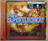 画像: $ THAT'S SUPER EUROBEAT 2023 (AVCD-63485)【CD】Y3