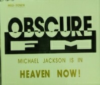 画像1: $$ Obscure FM / Michael Jackson Is In Heaven Now ! (MID 91305) CD